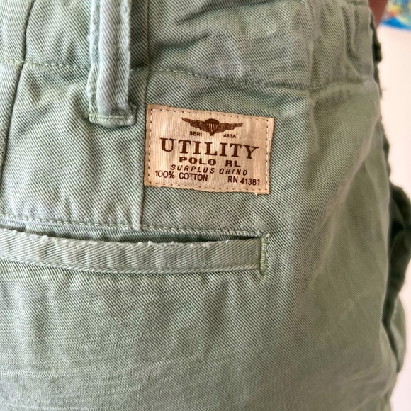 Ralph Lauren khaki distressed shorts NWOT - Picture 5 of 7